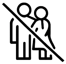 No overt displays of affection to avoid public attention