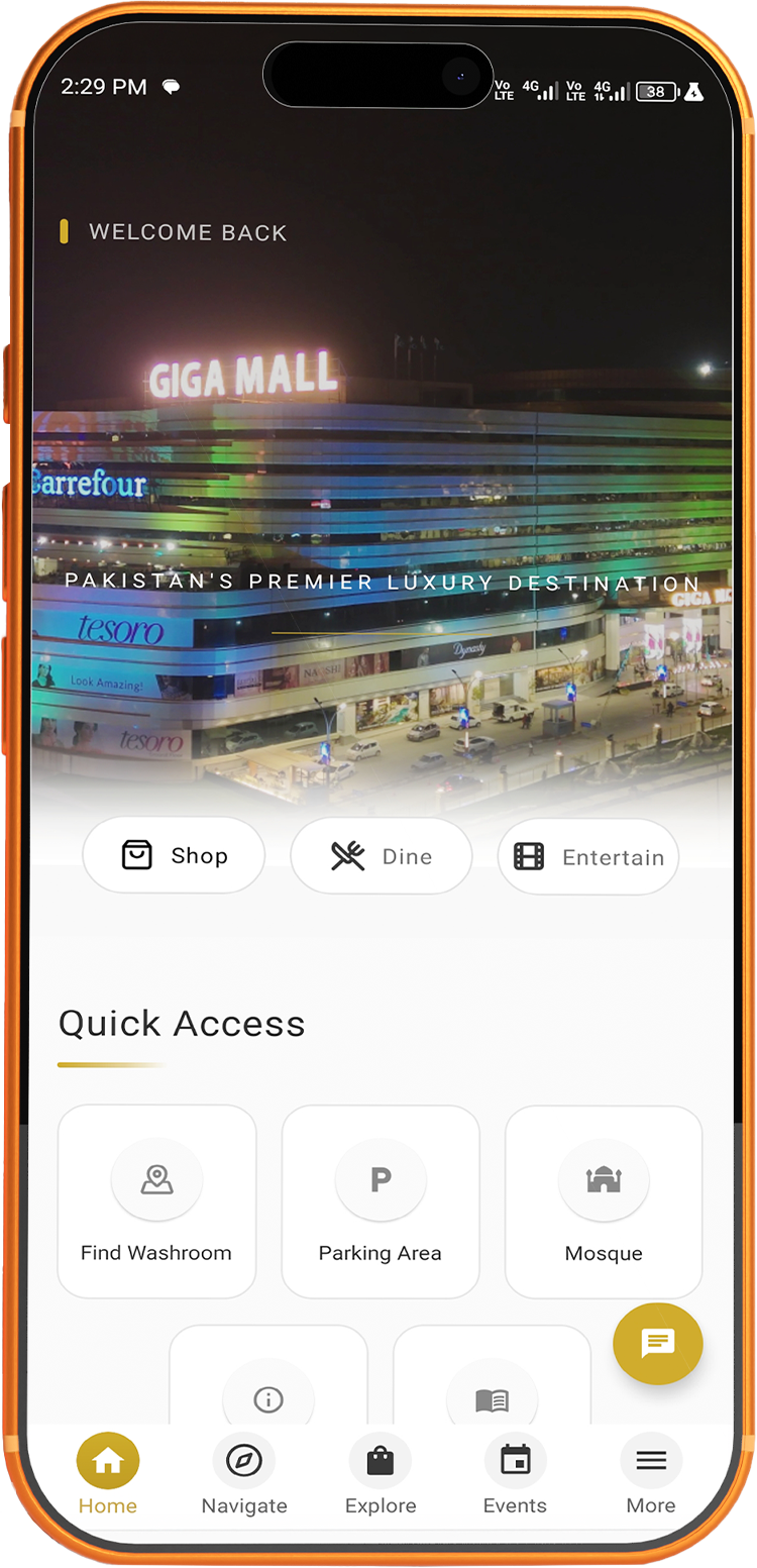 Giga Mall app screen preview