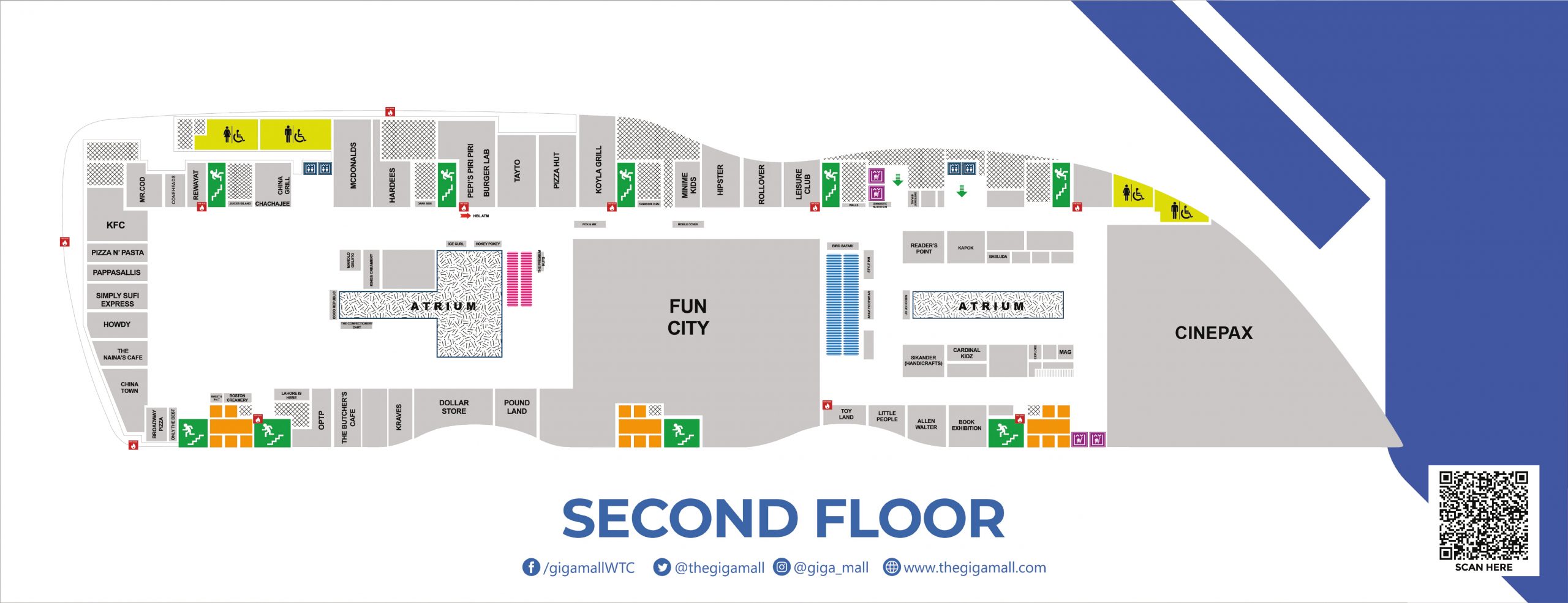 Entertainment Floor Plan in Mall