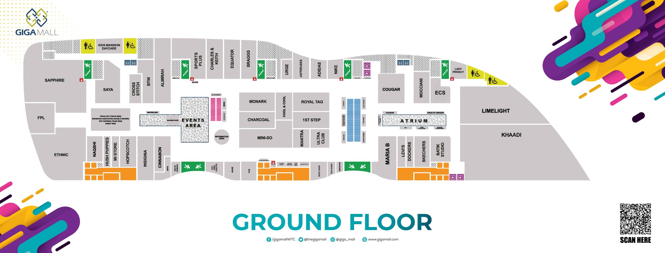 Ground Map Giga Mall